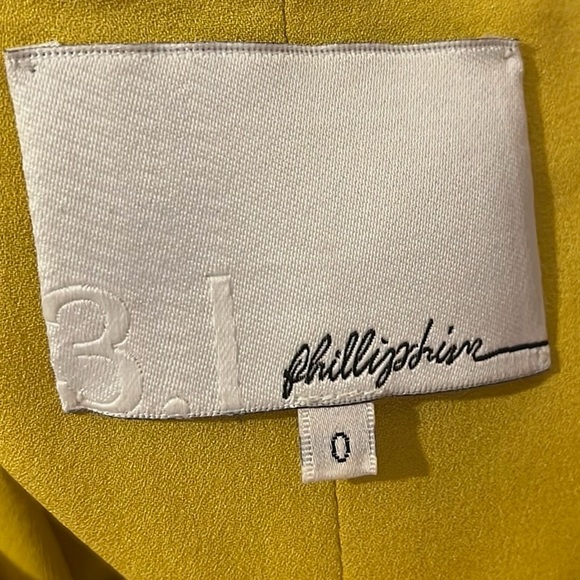 3.1 Phillip Lim citron Grecian pleated Dress 0 - Picture 6 of 7
